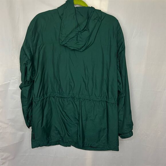 Pacific Trail Mens Green Windbreaker Jacket Size M Mid-Length Raincoat Lined - Picture 2 of 12